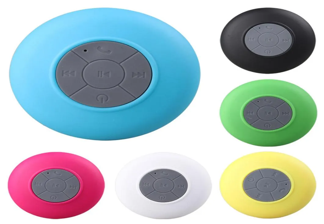 Mini Bluetooth Hoparlör Taşınabilir Su Geçirmez Kablosuz Eller Hoparlör Emme Kupası Duşlar için Banyo Havuzu Araba MP3 Müzik Oyuncusu L3693972