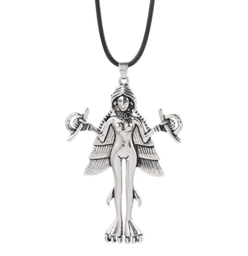 Naszyjniki wiszące Lilith Innana Ishtar Naszyjnik Demon Sigil Lucyferian Satanic Talizman Chocult Amulet Jewelry9657497