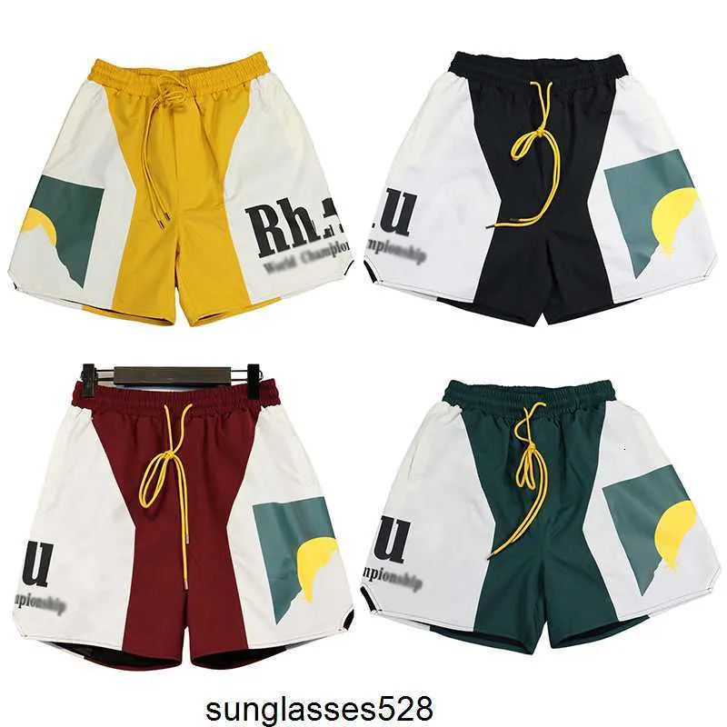 Designer Shorts Summer Fashion Beach Pants Men High Quality Street Wear Red Blue Black Purple Rhude Mens Short Size S-xl