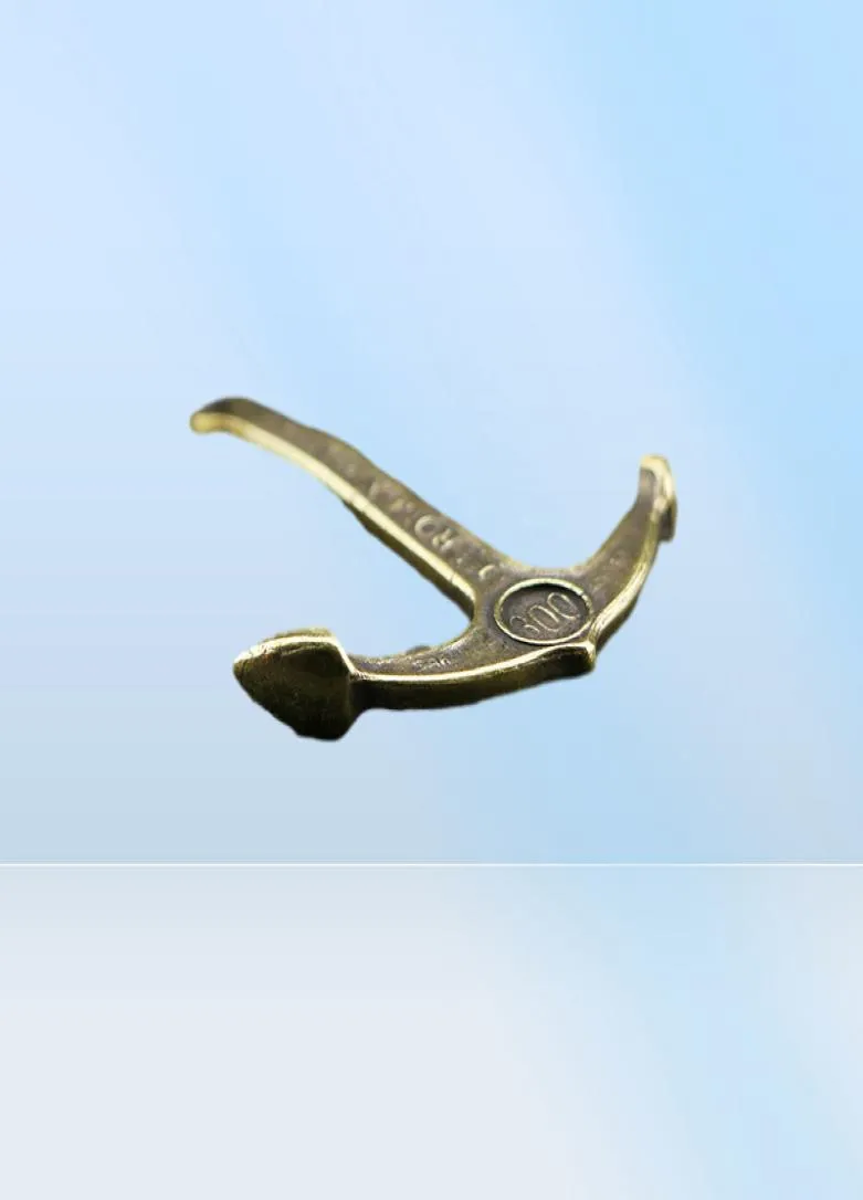 Copper Anchor Keychain Pendants Handmade Brass Naval Ship Anchors Key Chains Vintage Pendant Handbag Car Key Rings Hanging Gifts7870925