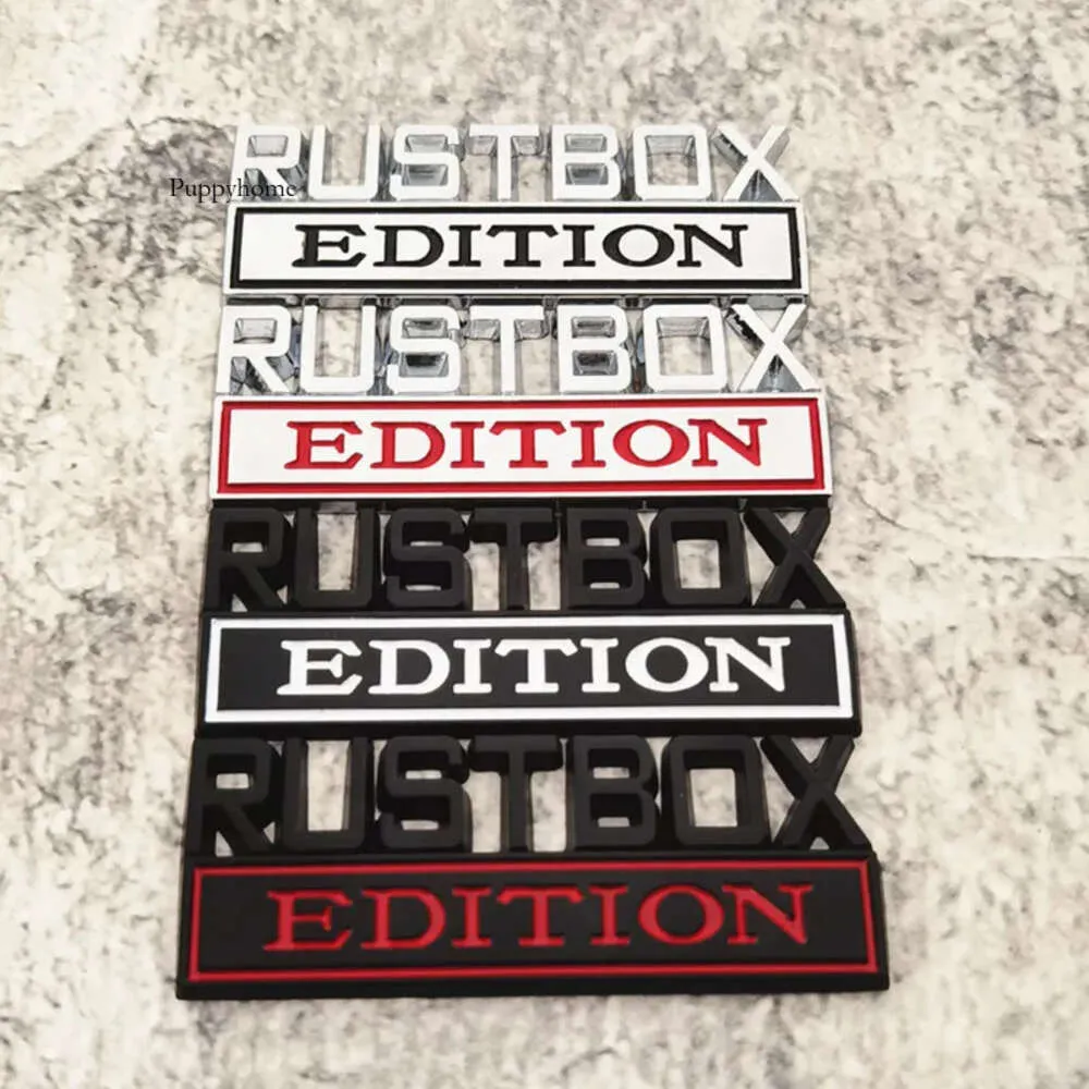 パーティーデコレーション1PC Rustbox Edition Truck 3D Badge Emblem Decal Auto Accessories 8x3cm卸売0430用のカーステッカー