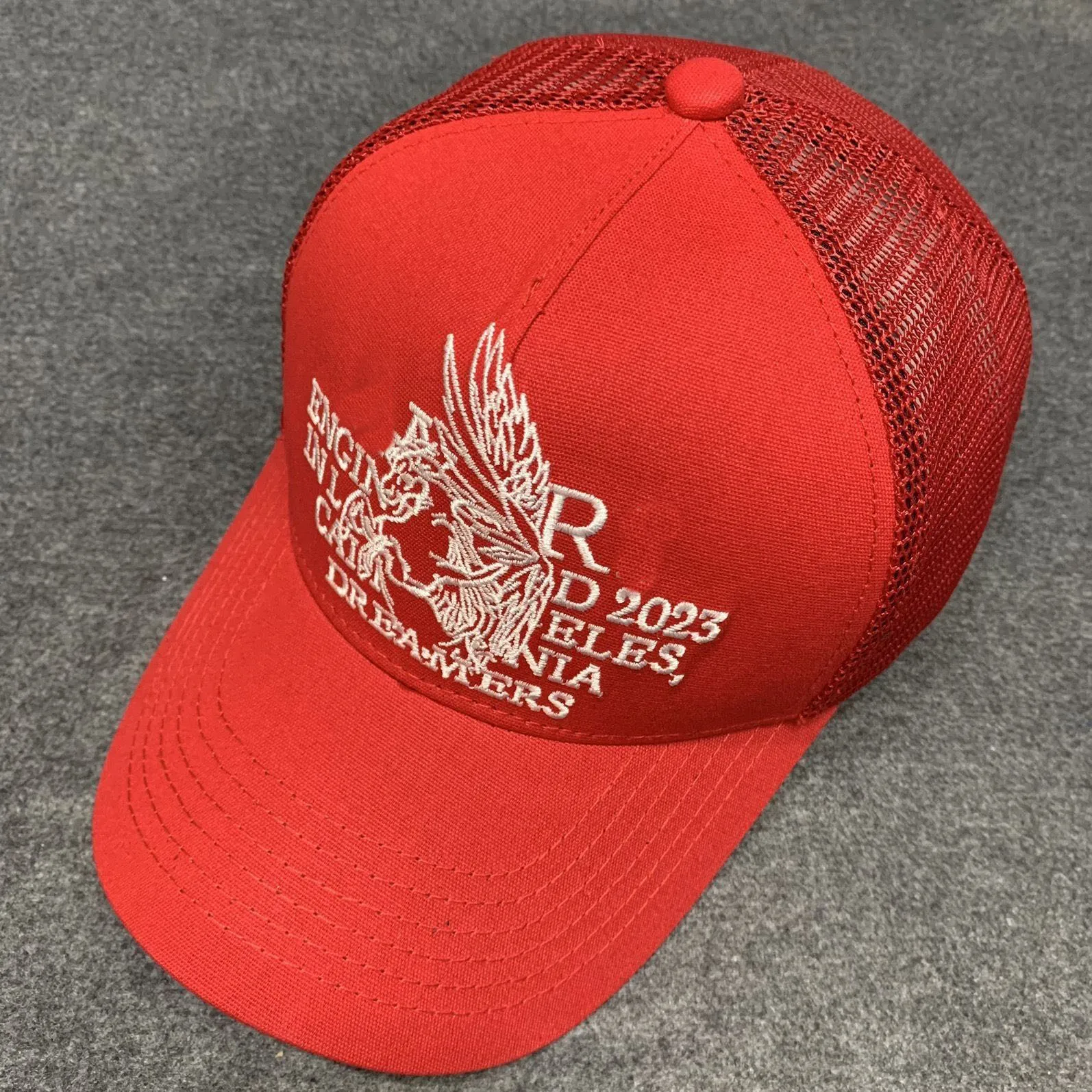 Tech Design 'Leave Me Alone' Baseball Cap - Embroidered Cotton Adjustable Dad Hat In Burgundy