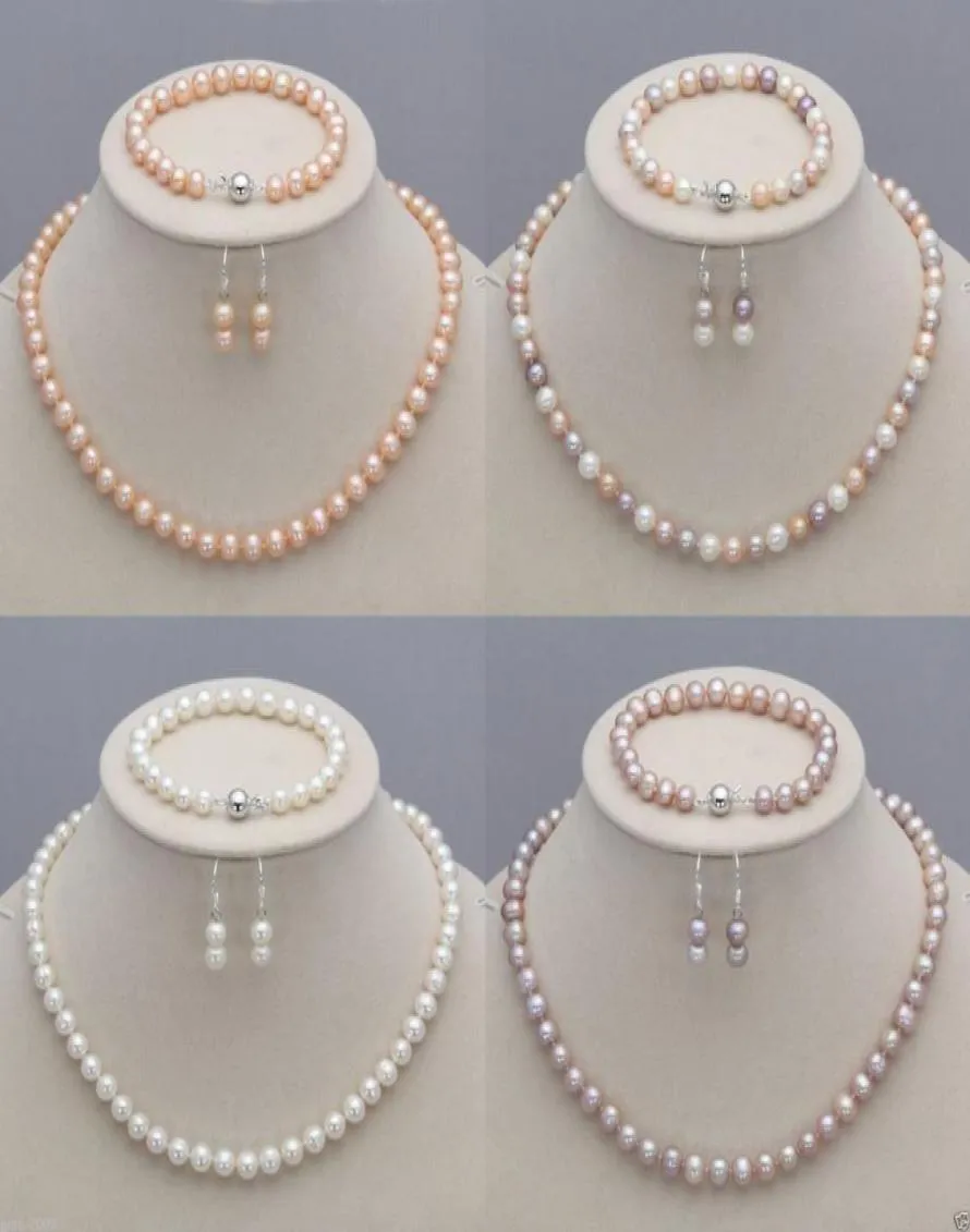 89 mm Natural Akoya Cultired Perle Collier Boucles d'oreilles Boucles de bijoux Informati4960744