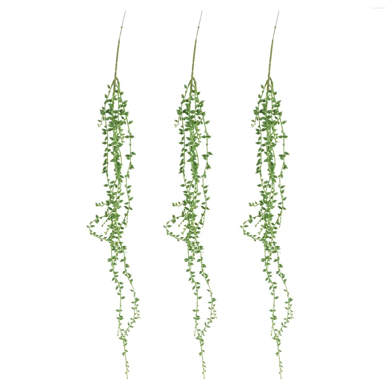 Dekorativa blommor 72 cm Artificial Plant String Wall Hanging Livselike Fake Home Decor Party Supplies Nature Simulation Succulents