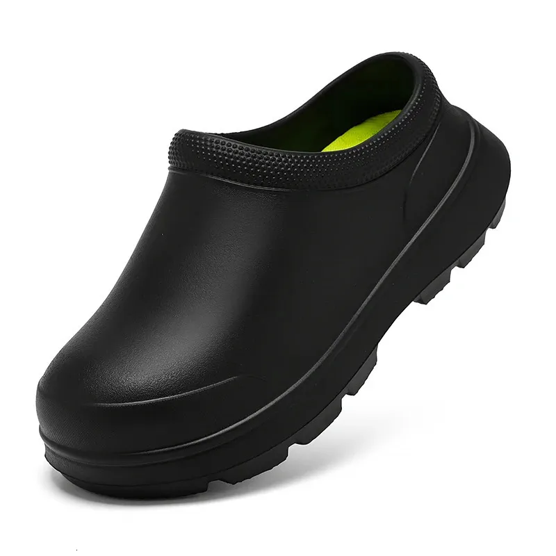 Erkek ve Kadın Şef Ayakkabı Giyim Dayanıklı Açık Boş Zaman Ayakkabıları Su Geçirmez Yağmur Ayakkabıları Restoran Kir Dayanıklı İş Ayakkabıları 240428