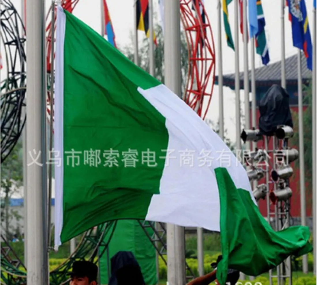Nigeria Flag Nation 3ft x 5ft Polyester Banner Flying150 90 cm Anpassad flagga över hela världen över hela världen utomhus1634689