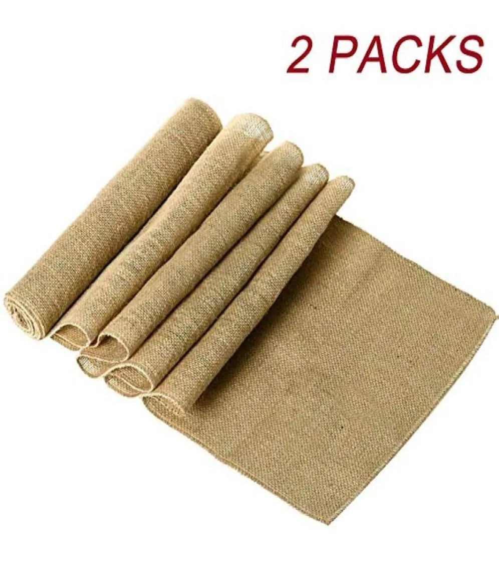 35 cm x 10 m Hessische Sackleinen rustikale Hochzeitsdekoration Dekoration Sackleinen Vintage Craft Burllap Hessian Tisch Runner Roll Vintage Jute5290925