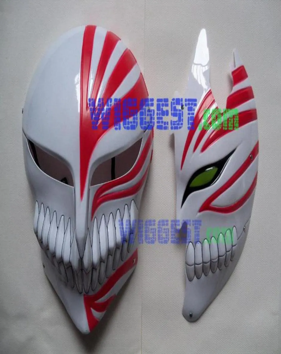 Whole2 PCS Bleach Ichigo Kurosaki Bankai Hollow Mask Full and Half Cosplay Props 8541928