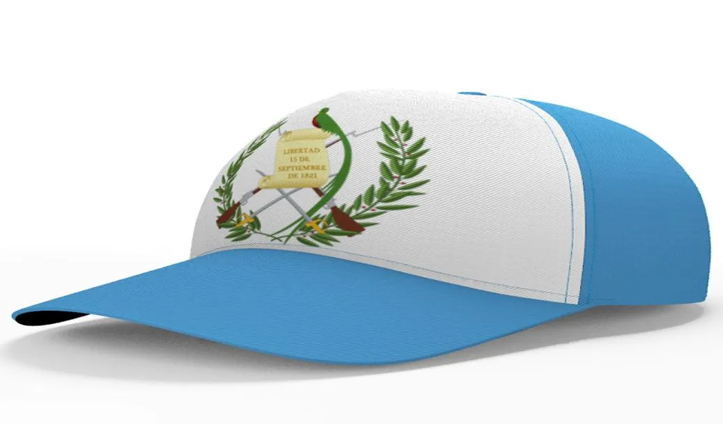 Ball Caps Guatemala Baseball Cap Nome Custom Nome Numero Team Cappelli puntati GTM Country Travel Nation Guatemalta