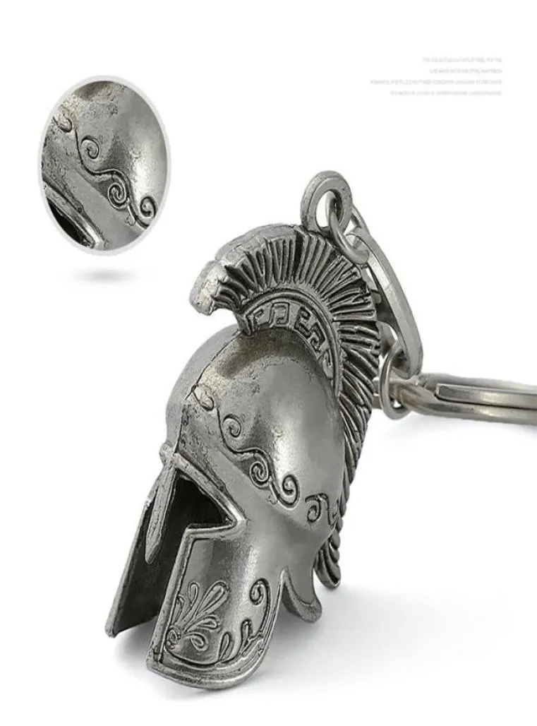 Hooks Rails Spartan Roman Helme Warrior Греческий гладиатор сплав сплав для ключей ювелирных украшений Кейринг Подарок на день рождения для мужчин Fashio2191182