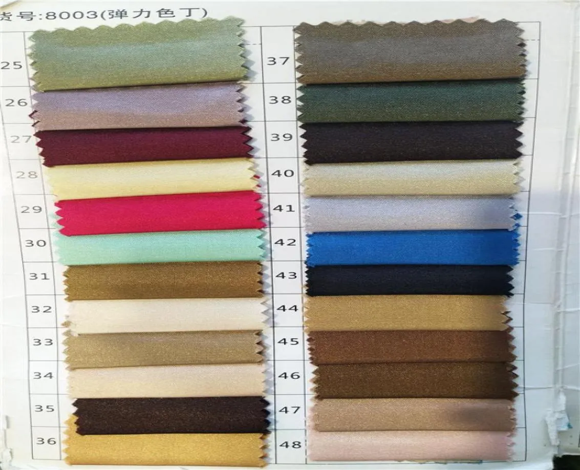 Farklı kumaş malzeme ile renk esleri Saten Tül Velvet Dantel Elastik Saten Tafta Organzesi Stock3704021