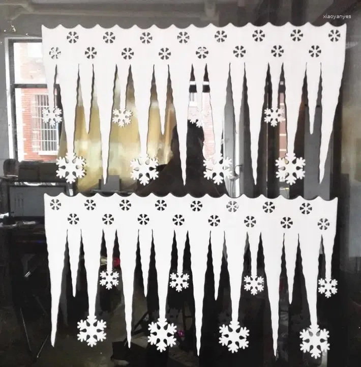 Украшение вечеринки пена снежинки баннер Гарленда Элегантный колокольчик баннеры флагов Банкинг для свадебного Рождества