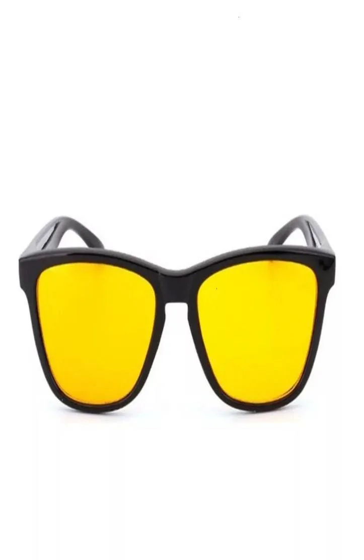 Aangepaste nachtzicht bril Koplamp Drijven Gele lens Eyewear UV400 PC Zonnebril4979541