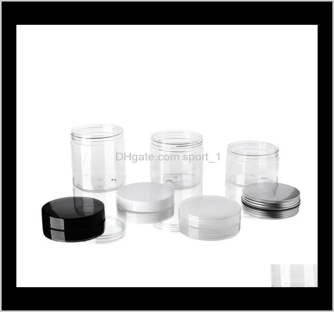 Garrafa redonda de latas de animais transparentes de 60 ml com tampas de contêiner de jarro de cosméticos vazios Ho1384 garrafas 50AAH YVKTA3275402