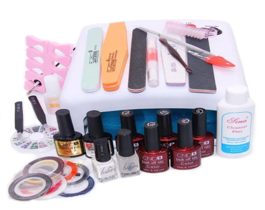 Strumenti per manicure per chiodi art 36W Lampada UV con gel gell gel gel gel gel gel gel gel panapli per esercitarsi kit fai -da -te per glu di colla per esercitati 5339246