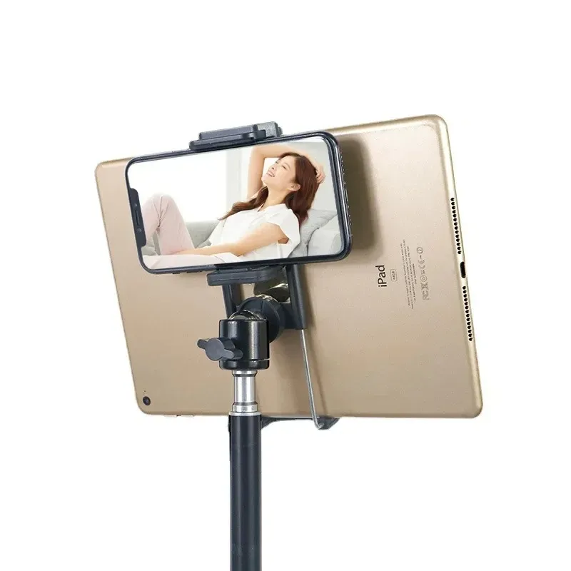 550 cm heigth aluminium stativ med 1/4 skruv för GoPro Huawei Telefon Live Vlog Photography Selfie Stick Stand