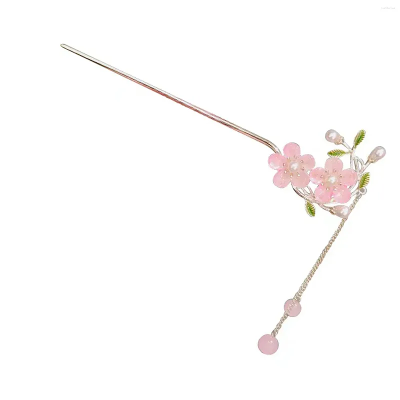 Hair Clips Flower Stick Stick Vintage Tassel Pin Chignon Chogsticks para Festa de Cosplay de Casamento Dança