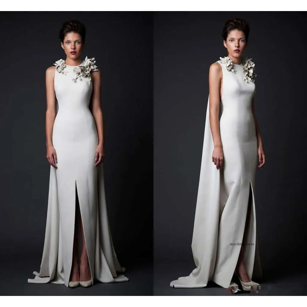 Krikor Jabotian guaina abiti da sera Paolo sebastian Front pavimento split Lunghezza gioiello cucina formale abito da ballo abito da festa della festa del ballo Robe de soiree 0430