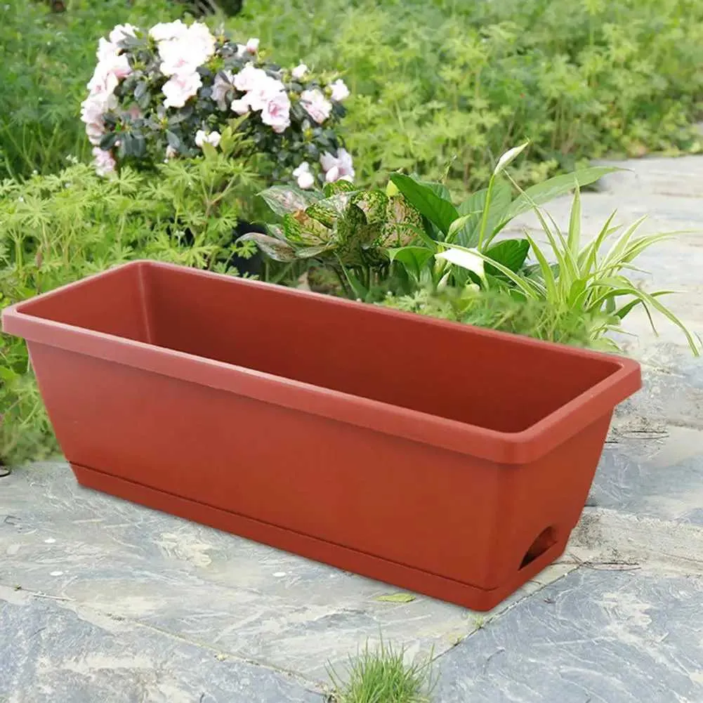 Planters Pots Plant pots practical large capacity reusable indoor rectangular vegetable and plant boxes household items Q240429