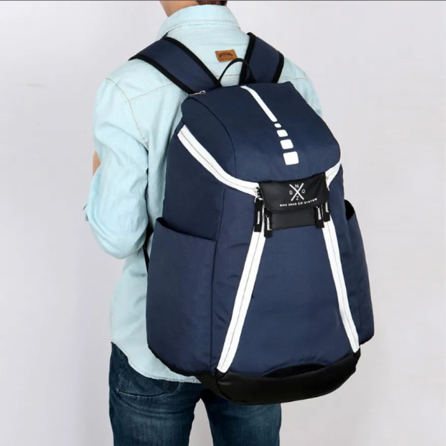 Wholesale-Men Backpack for School Bag Teenagers Boys Laptop Bag Backbag Man Schoolbag Rucksack Mochila USA Elite Kevin Durant KD 208c