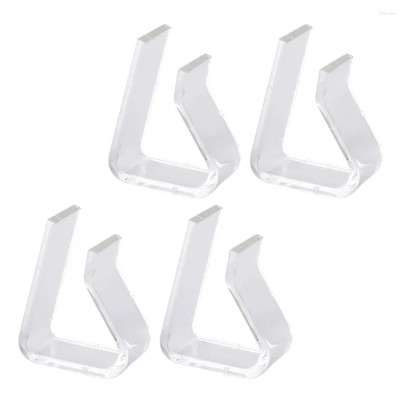 Tafelkleed 4 PCS TABELKLEOT CLIP -clips voor buitentafels Tafelkleed Transparante campingaccessoires Plastic picknick