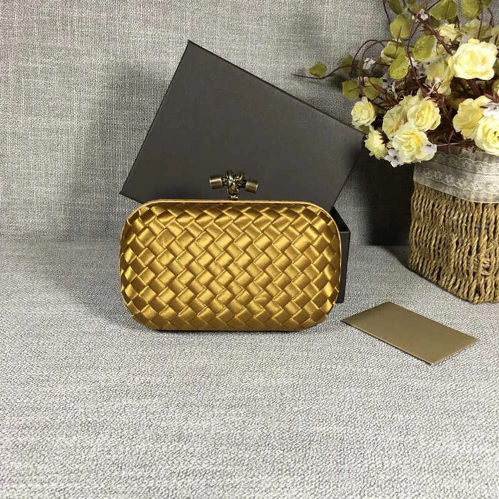 Top Cluth Bag Fashion Abendtaschen Handtaschen Clutch Quality Designerin Lady Luxurys Fashion Party Golden Strickhandhand rotes goldener Lederbeutel Brieftasche