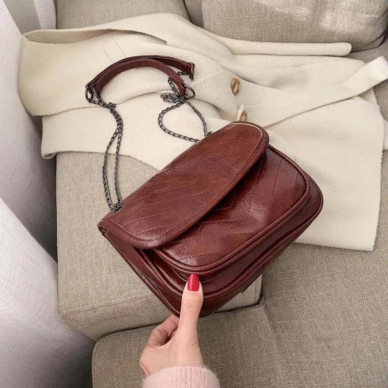 Shoulder Bags Women's PU Leather Retro Leisure Wandering Bag 2024 Handbags With Short Handles Shopper Fashion Travel Makeup Lady