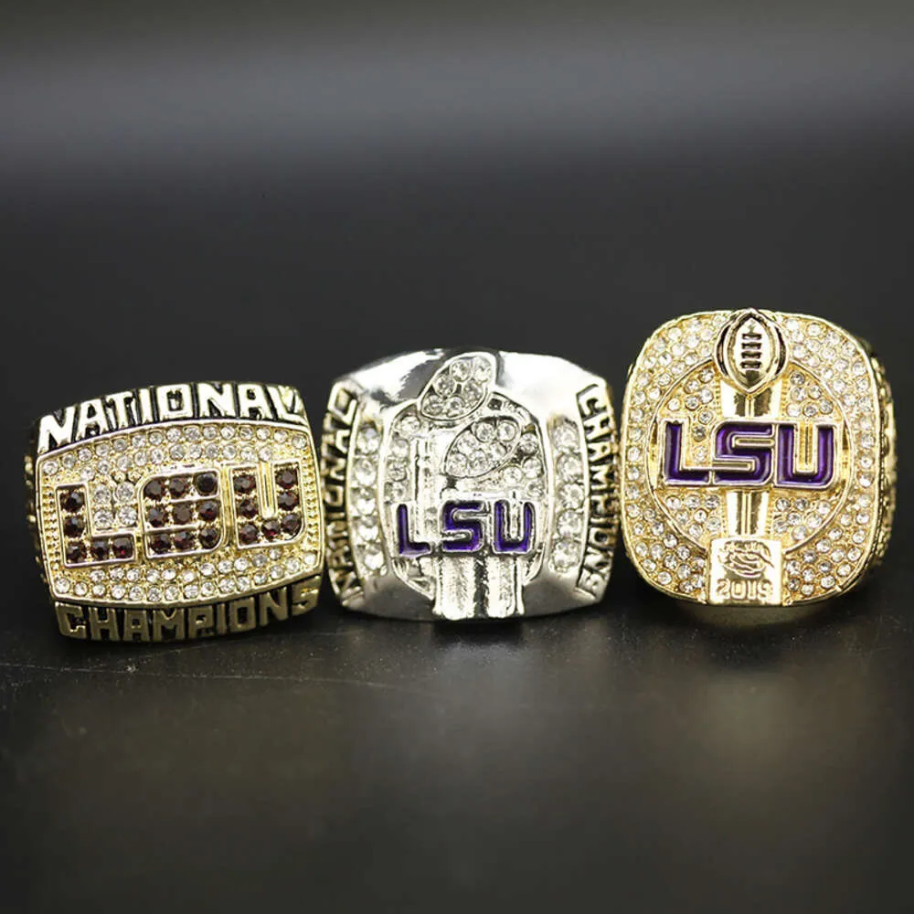 Band Rings 2003 2007 2019 Louisiana University League Ncaa Lsu Championship Ring 3 Pieces Set