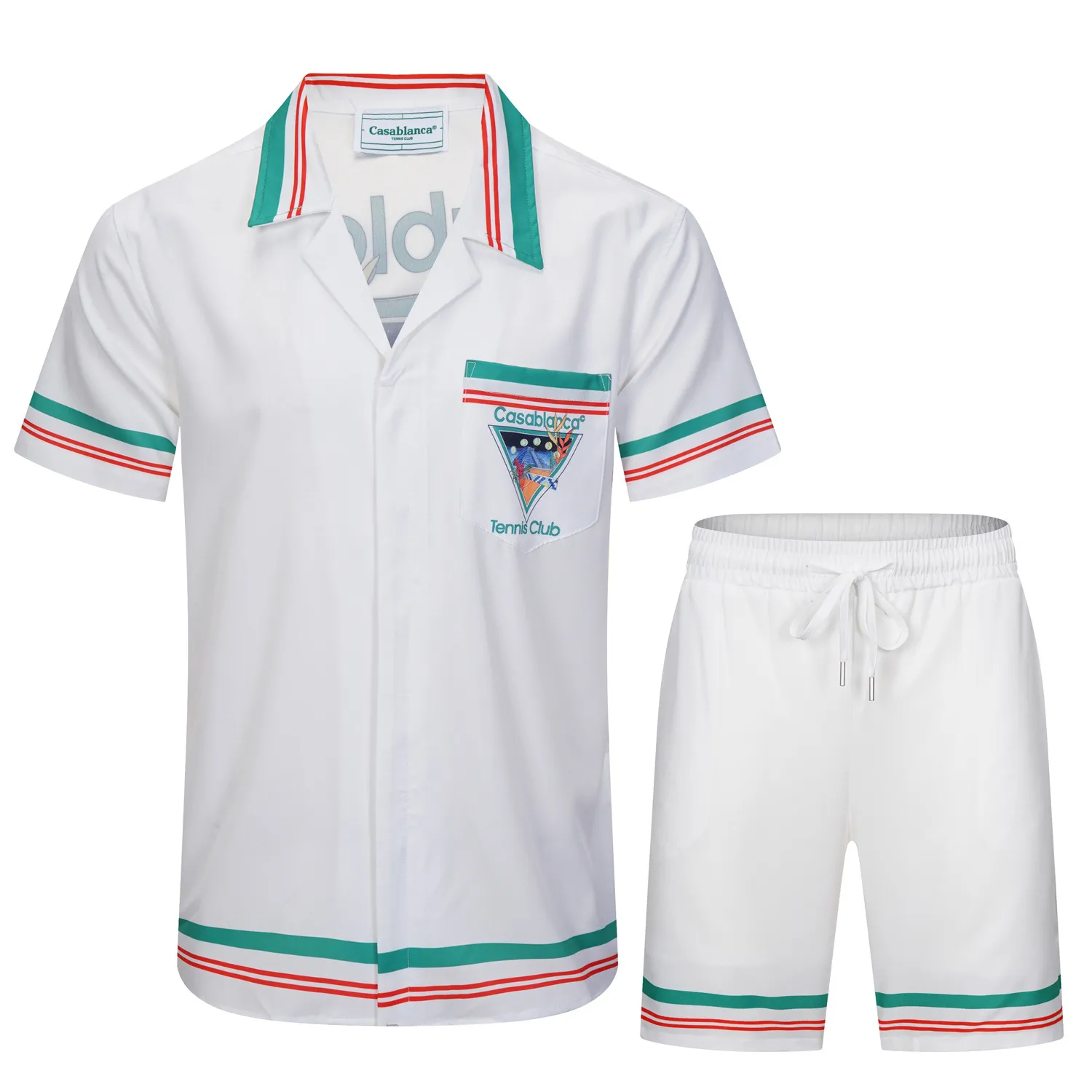 Mens Ruosos Hawaii Praia Ponta Desento Camisas de Designers 2 Peças Conjunto de Pontas de Vocação de Vocação de Vocação de Vocação de Vocação de Vocação Camiseta Camiseta Camiseta Camiseta Praia