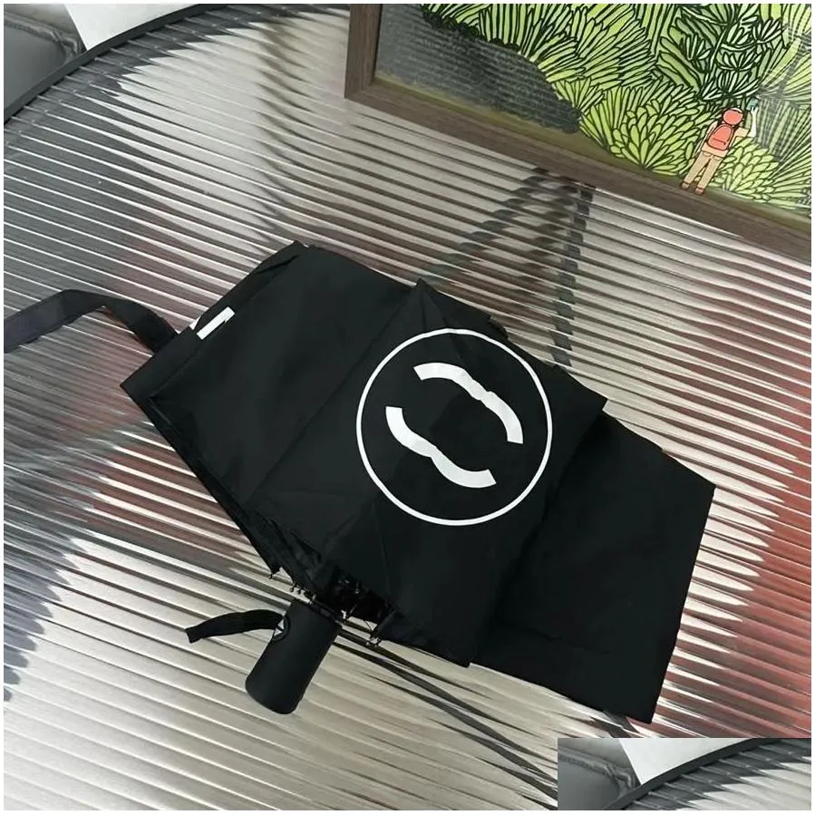 Umbrellas 2023 Classic Triple Fold Luxury Matic Sunshade Folding Designer Umbrella Gc20231227 Drop Delivery Home Garden Household Sund Dhdj5