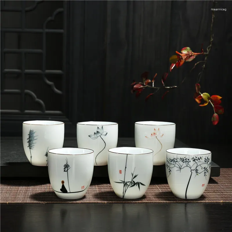 Чайные наборы 150 мл китайского ретро-ru Kiln Ceramic Tea Cup