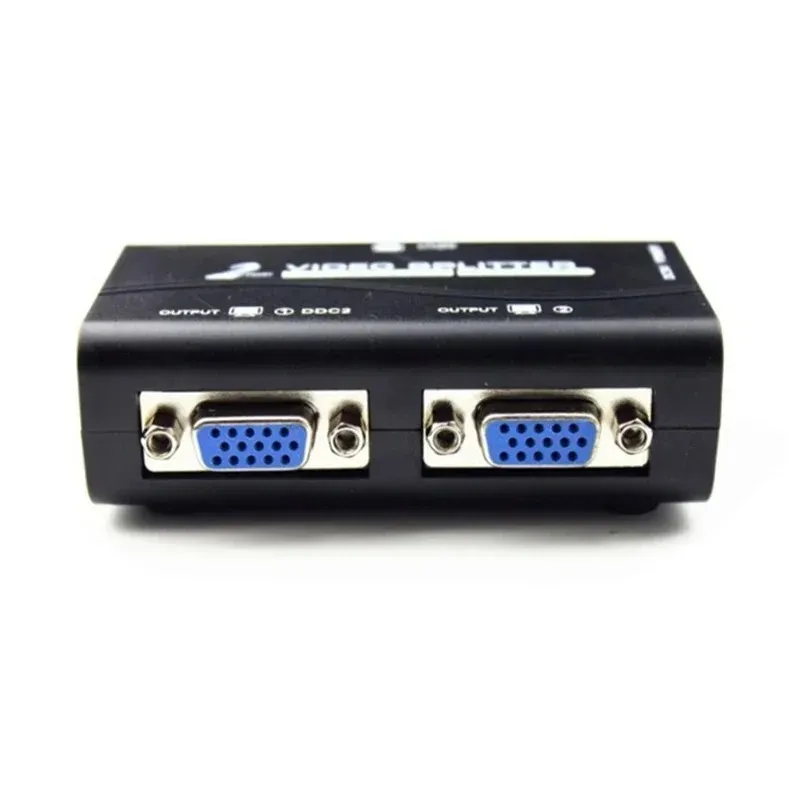 2 ports Swisger Splitter 2 façons de convertisseur adaptateur VGA VGA pour les accessoires du moniteur PC