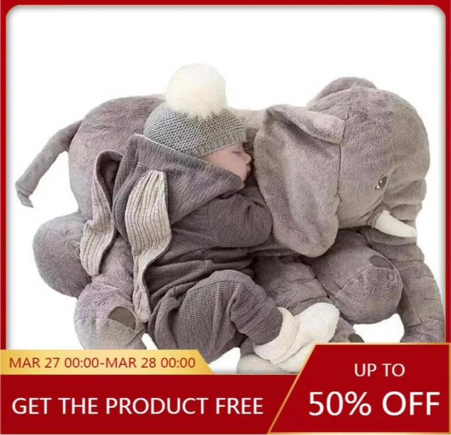 枕の巨人象のぬいぐるみおもちゃのための眠っている十分な動物ソフト人形幼児バックサポートクッションキッズギフト5950628
