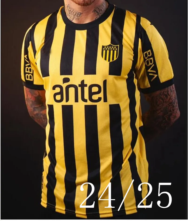 新しい2024 2025クラブアトレティコペナロール131thサッカージャージスペシャルバージョンホーム記念版24 25 Uruguay Penarol C.Rodriguez Kids Kit