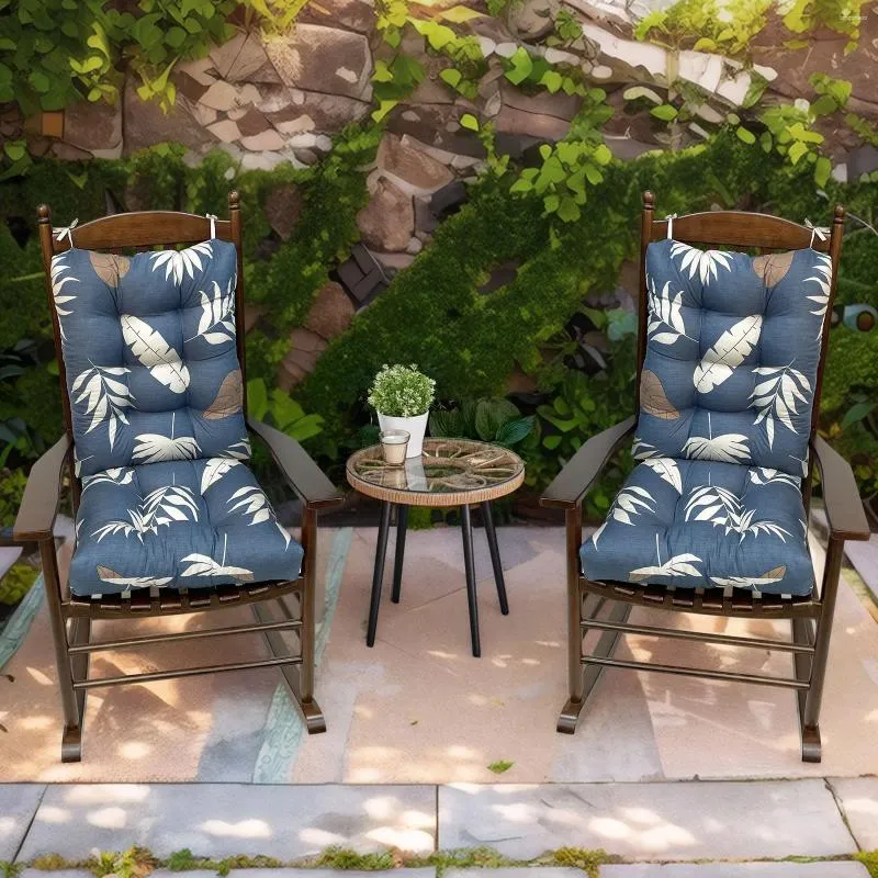 Oreiller chaise salon à bascule étanche avec les liens tampon de siège surpassé pour patio chaises intérieures extérieures