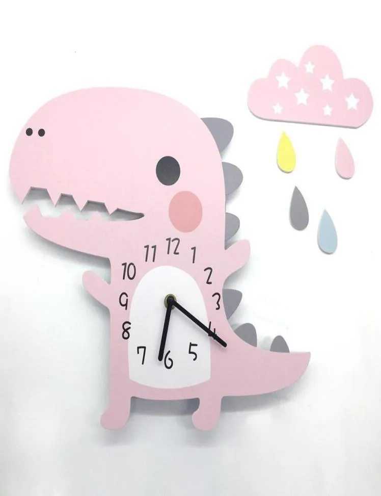 3D Animal Wall Clock Dinosaur Pattern Design Decoration for Home Bedroom Cartoon Home Wall Decor Wall Clock for Kids Room9123131