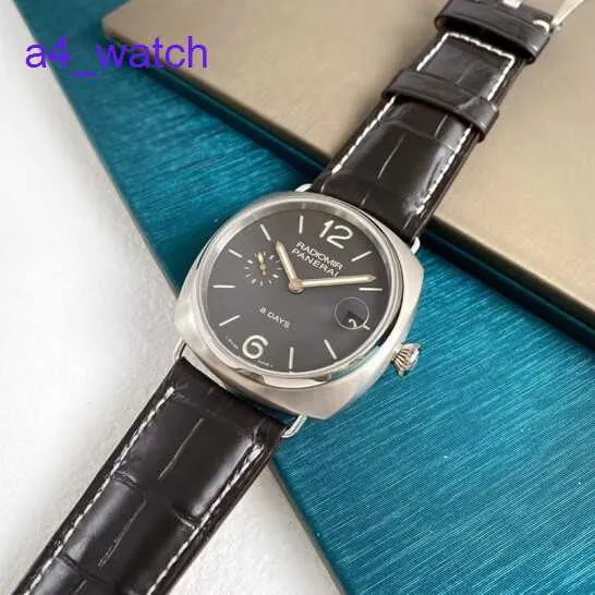 Montre-bracelerie Panerai Radiomir Series 45 mm de diamètre Manuel mécanique Business Luxury Watch Pam00346 Steel 45 mm