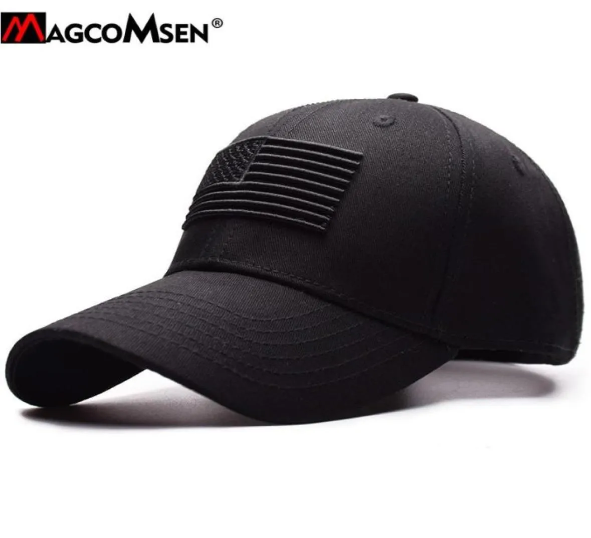 Magcomsen tactical tactical Cap Men Men Summer USA Flag Sun Protection Snapback Cap de base de golf décontracté Caps Army Hat Men7264945