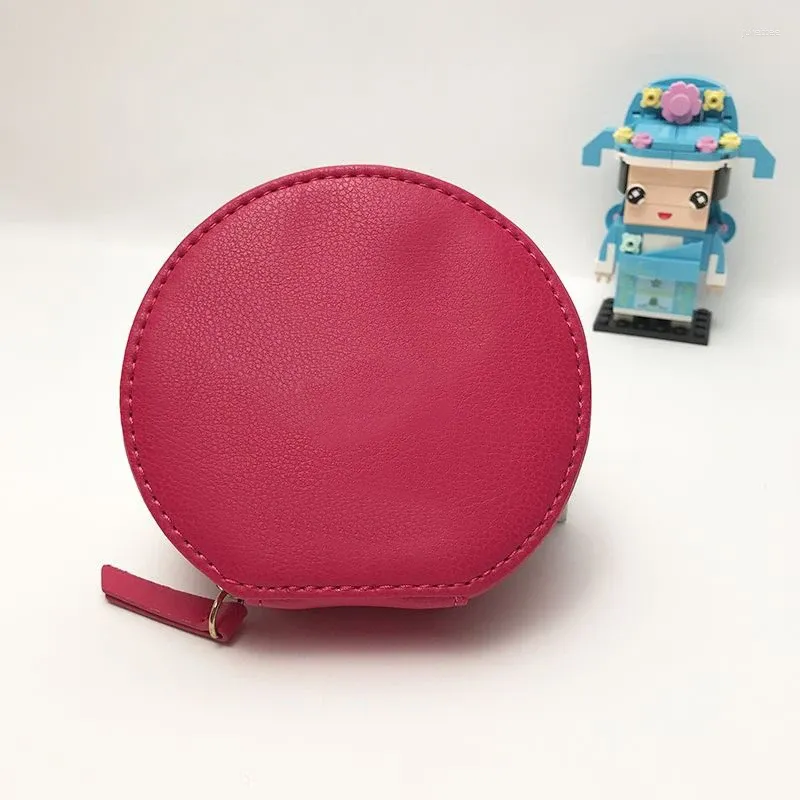 Sacchetti cosmetici sacchetti rosa rotonde rossetto cuscino piccolo stoccaggio ad alta bellezza organizzatore di viaggi di moda
