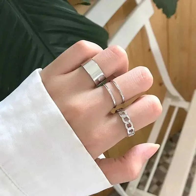 Band Rings 3 pieces/set of jewelry womens rings anniversary bride wedding band foldable opening birthday gifts personalized accessories Q240429