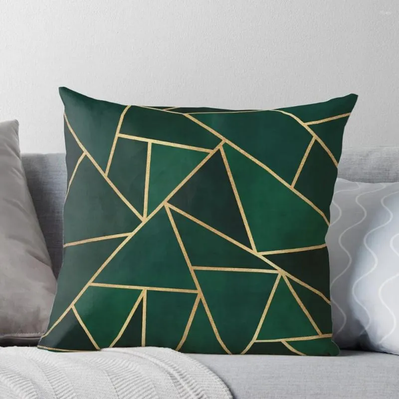 Подушка зеленое золото, бросает диван, покрытие домашнего декора, предметы, покрытые роскошью