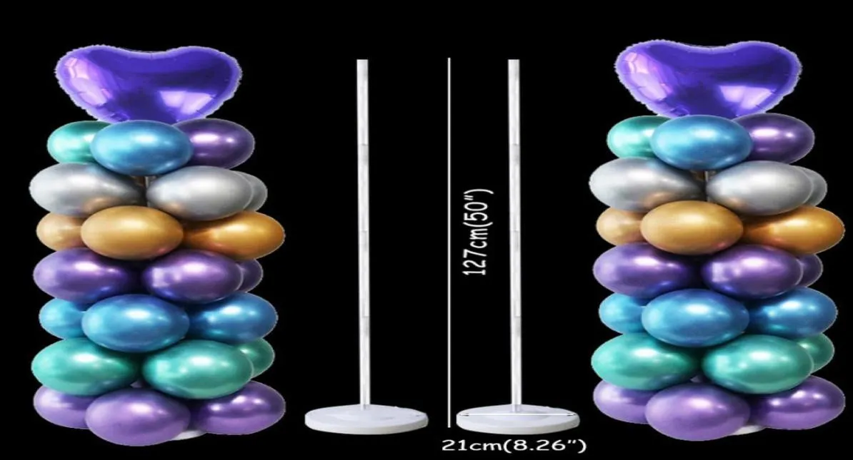 2set Balloon Column Wedding Balloon Stand Ballon Holder Home party Baloon Decor Birthday Party Decoration Kid Adult Air Globos 1026157140