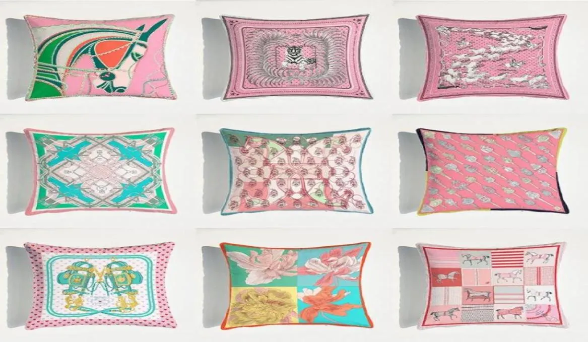 Poduszka poduszka aksamitna tkanina francuska luksusowa konia różowa seria sofa sofa poduszka poduszka bez rdzenia roo9955407