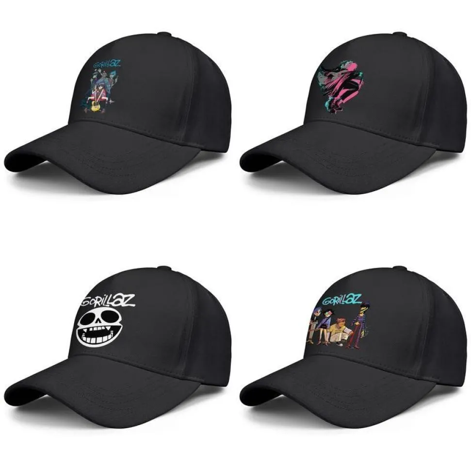 Men039s and women039s baseball caps cricket custom graphics fashion trucker hat Gorillaz fan art logo gorillaz The Now music8895749