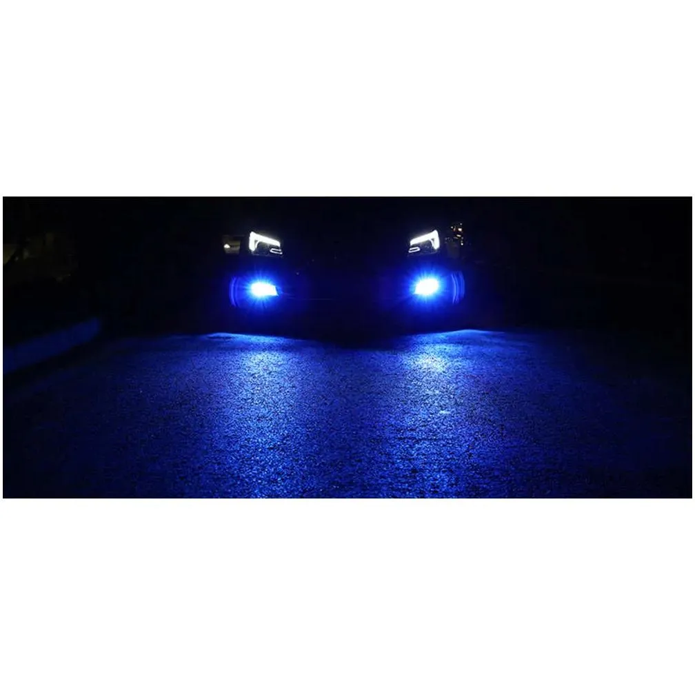 Auto-Scheinwerfer Neue LED-Front Nebel Lampe BB Superhelle H11 9006 881 H3 Zweifarbig rot blau weiß rosa grün gelb 3030 Chip Drop DH1BB