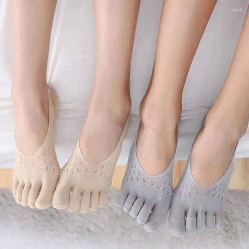 الجوارب النسائية ضغط العظام على إصبع المرأة في إصبع القدم بطانة منخفضة منخفضة مع هلام