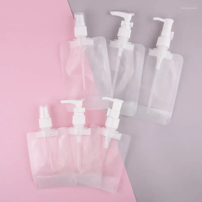 Stume di stoccaggio 30 pezzi di plastica trasparente lozione da utente liquido Riemibile tastiera per la testa ricaricabile Organizzatore cosmetico da viaggio portatile 50ml 50ml