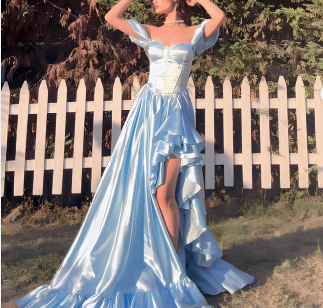 Square Neck Satin Evening Dress Floor-Length A-Line Formal Gown with Train and Lace-up Back from Dhgate Boutique Occasion Dresses - price 102.52 Square Neck Satin Evening Dress Floor-Length A-Line Formal Gown with Train and Lace-up Back from Dhgate Boutique Occasion Dresses - price 102.52