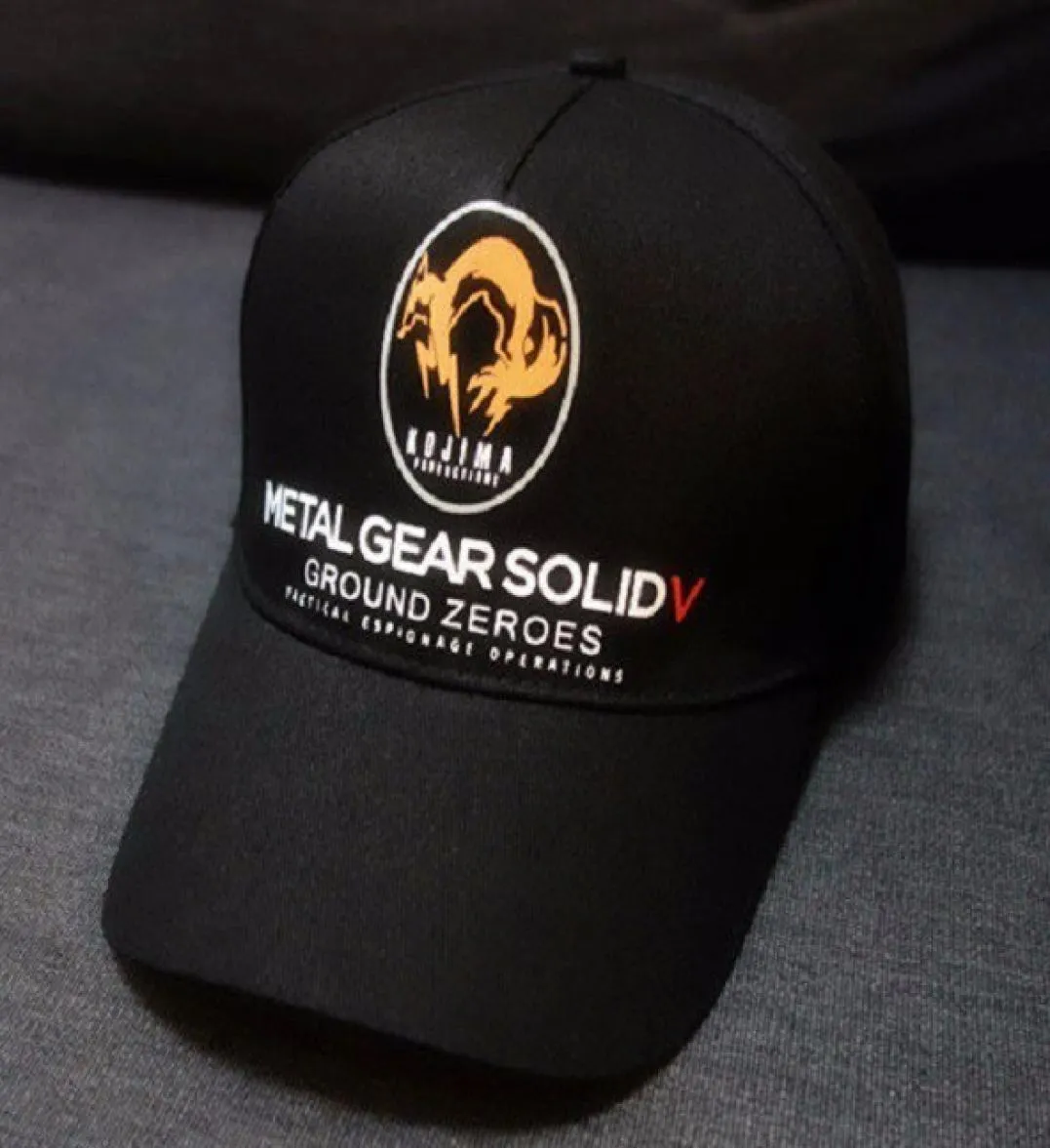 Metal Gear Solid V 5 Ground Zeroes MGS5 Fox Logo Cap Collection Hat Verstelbare Snapback Baseball Cap Black Color9355468