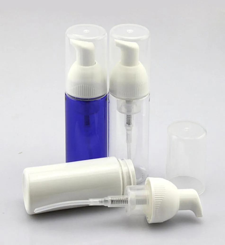 500 x 40 ml Klassisk tom plastklart skummande flaskor tvålmoussar flytande pump dispenser återanvändbara flaskor med vit pump top7157870